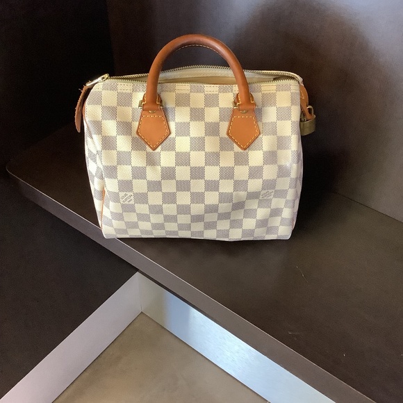 Louis Vuitton Damier Azur Speedy 25 Handbag - Picture 1 of 5